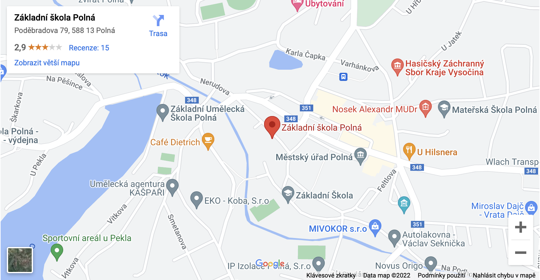 Mapa školy